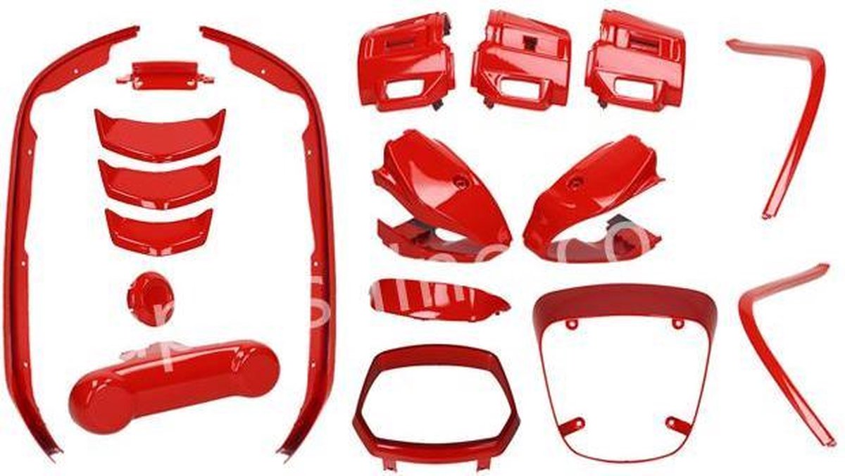 OMLIJSTING SET PASSEND OP VESPA SPRINT PRIMAVERA 2018> ROSSO ROOD