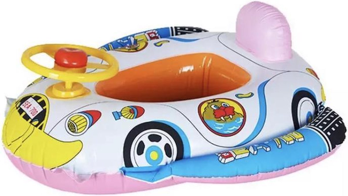 Opblaasbare drijvende kinderzitje auto