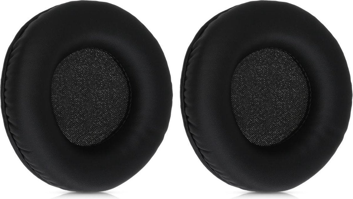 kwmobile 2x oorkussens voor Sennheiser HD215 /HD225 /HD205 II /HD 4.40 BT koptelefoons - imitatieleer - voor over-ear-koptelefoon - zwart