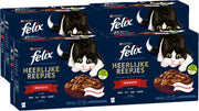 FELIX Heerlijke Reepjes Farm Selectie box - Kattenvoer nat - 4 x 12 zakjes van 80g