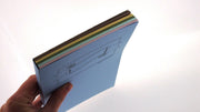 Handlettering oefenblok in A5-formaat - In 5 pastelkleuren: lichtroze