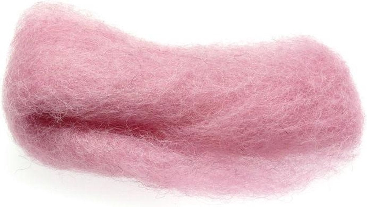 Glückskäfer Gekaarde Wol 25 Gram Roze