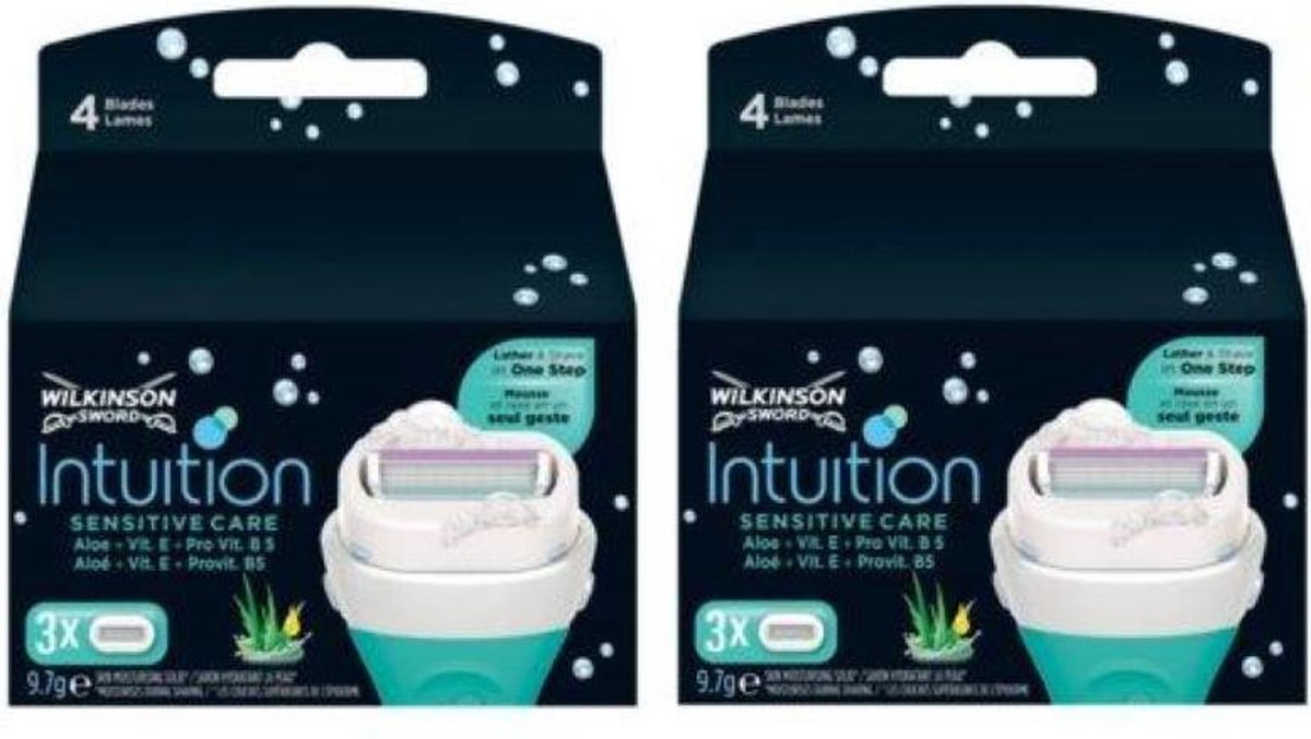 Wilkinson Intuition Naturals Sensitive Care Scheermesjes - Duopak