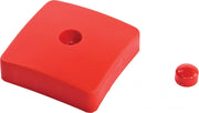 KBT Paaldop Vierkant Rood 9x9cm