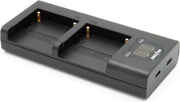 ChiliPower Sony NP-QM71 / NP-QM91 dubbellader voor 2 camera accu's (tegelijk)