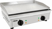 SARO Electrische grillplaat - 2 temperatuur zones- gladde bakplaat - 2 jaar garantie - Professioneel Model FRY TOP GM 610 L