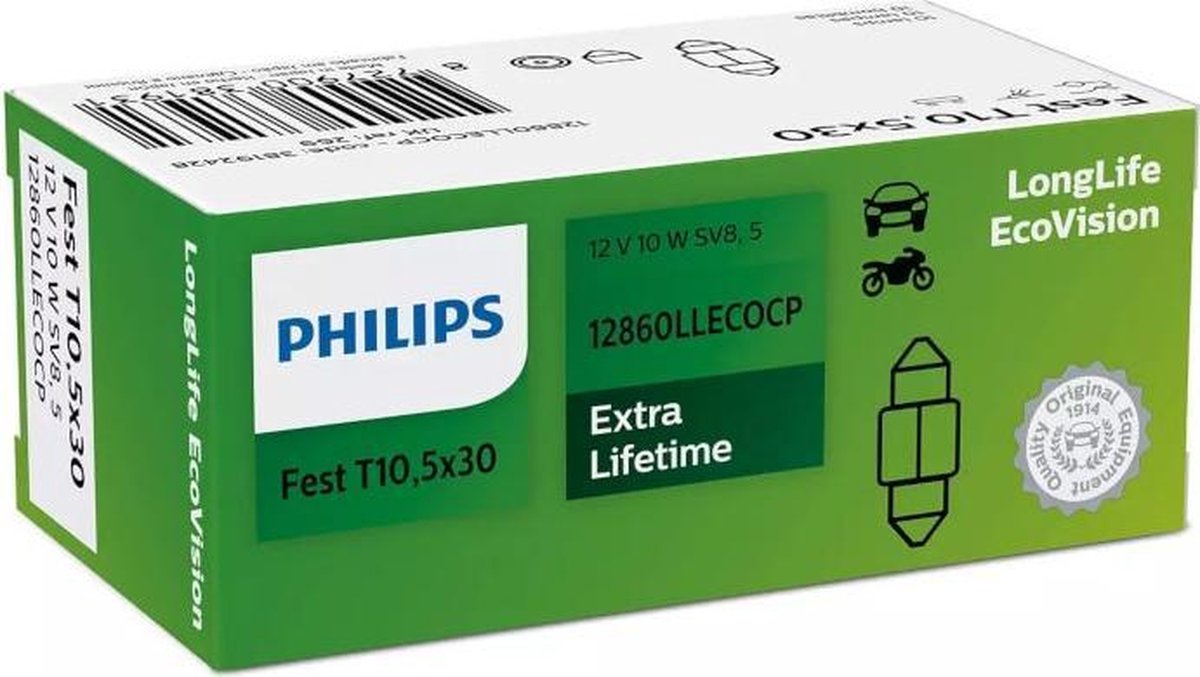 Philips Longlife Ecovision C5W 31mm 2st