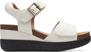 Clarks - Dames schoenen - Lizby Strap - D - white leather - maat 38