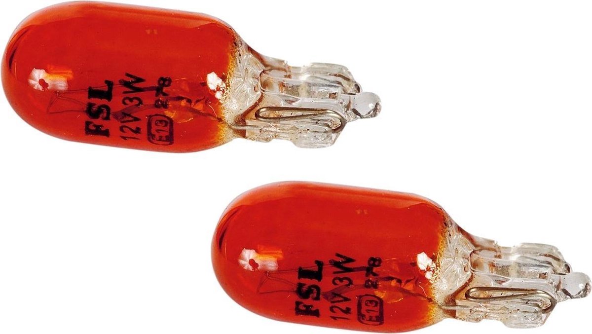 Sumex Autolampen T10 12 Volt 3 Watt Oranje 2 Stuks