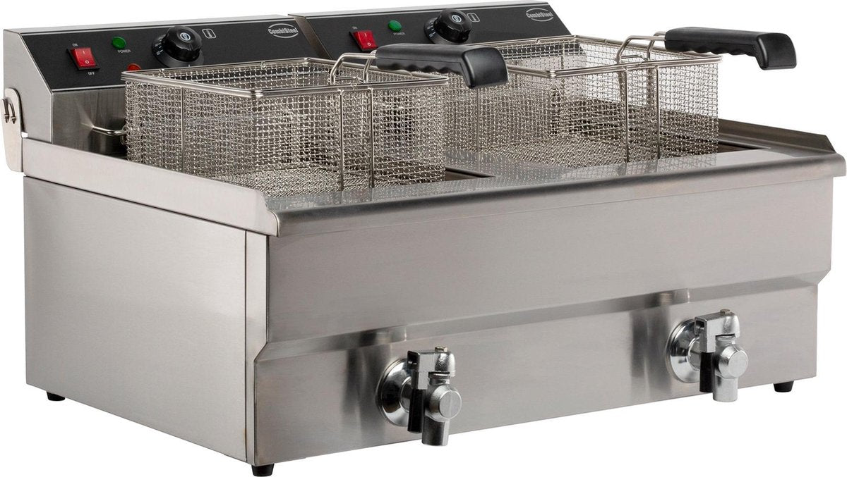 Professionele Horeca Tafelfriteuse 2x10L. - Elektrisch