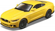 Maisto FORD MUSTANG GT "PULL BACK'' geel modelauto schaalmodel 4
