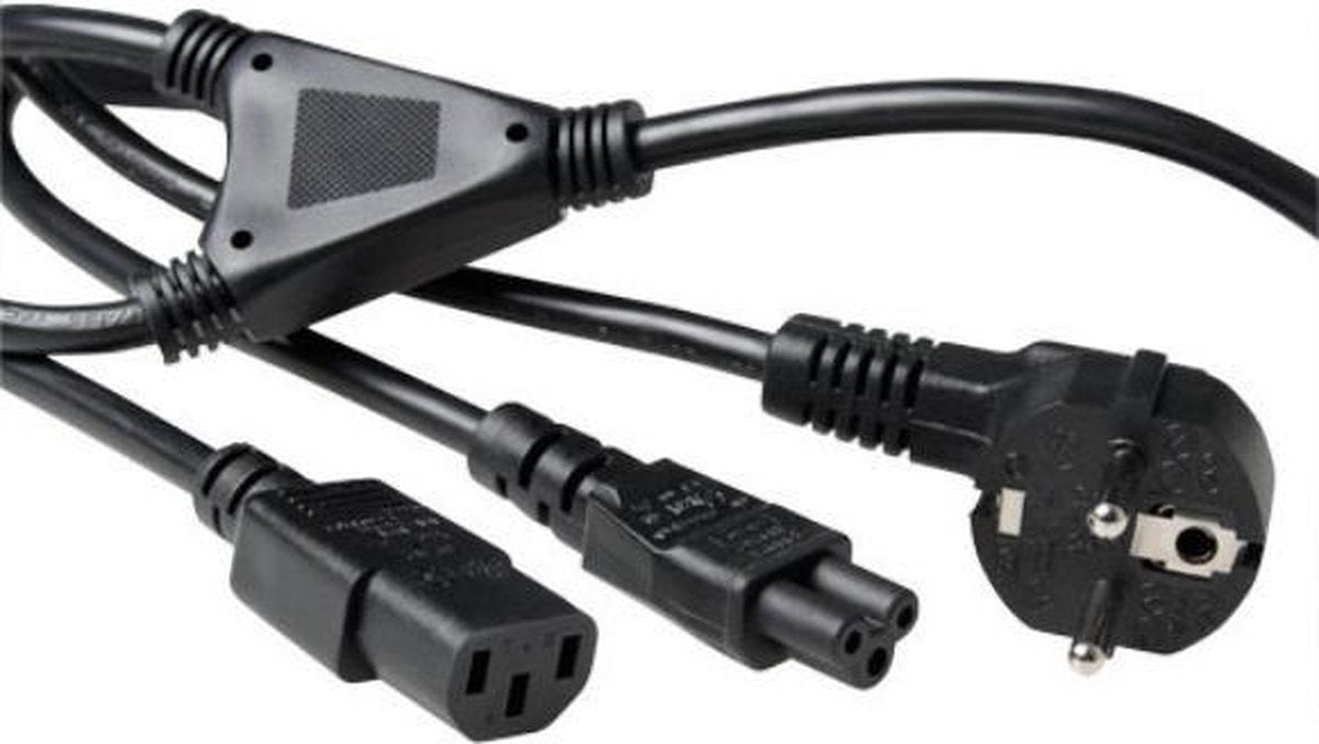ACT AK5166 1.8m CEE7/7 Zwart electriciteitssnoer