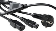 ACT AK5166 1.8m CEE7/7 Zwart electriciteitssnoer