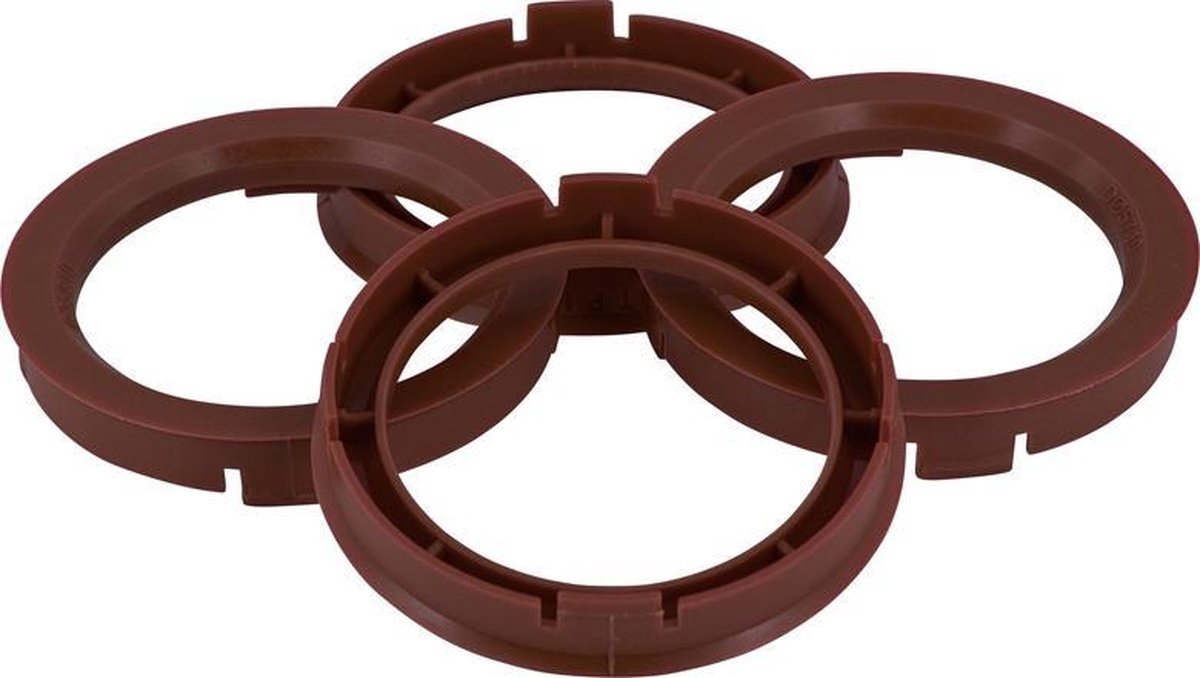 Set TPI Centreerringen - 70.4->63.4mm - Bruin