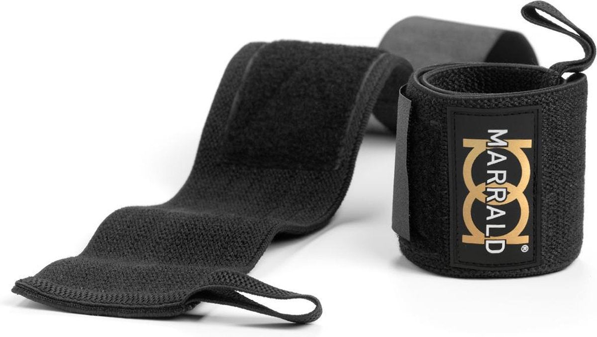 Marrald Gold Wrist Wraps - polssteun brace band crossfit fitness krachttraining polsbrace polsband polsbeschermer pols bescherming