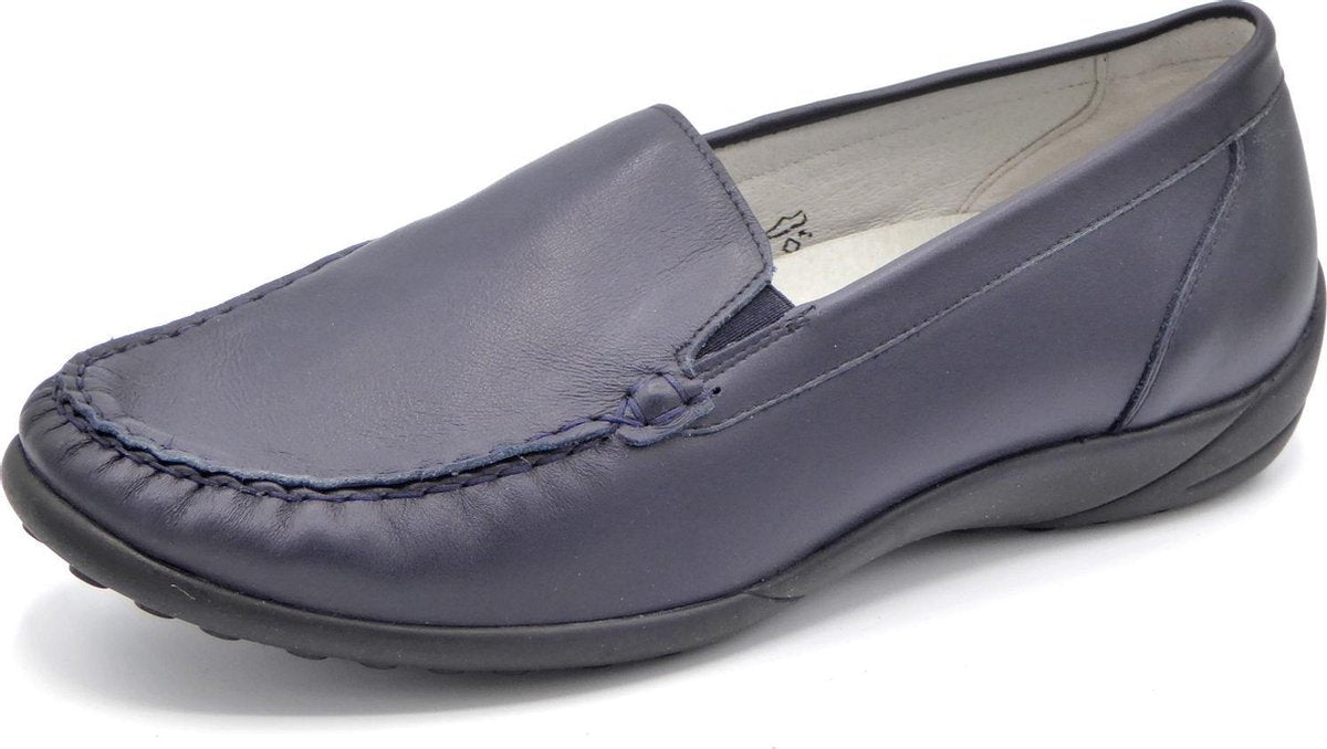 Waldläufer Dames Instapper 640004 Blauw - Kläre wijdte K - Maat 8