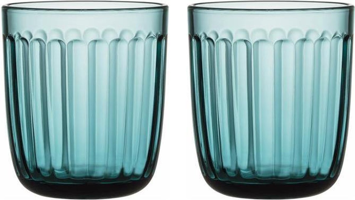 iittala - Iittala Raami Glas - 26cl - Zeeblauw - 2 stuks