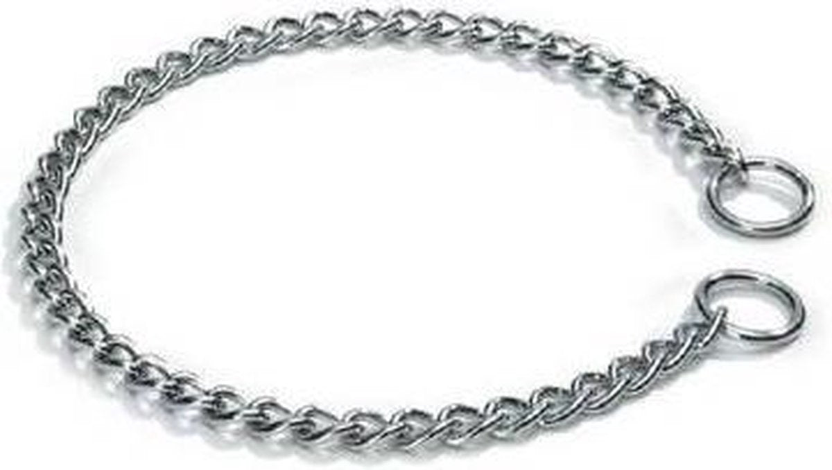 Adori Halsketting Middel Chroom - Hondenhalsband - 55x0.25 cm