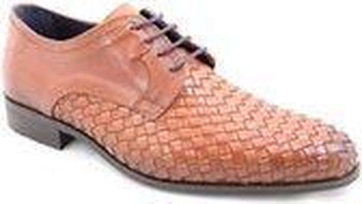 FLUHOS 9654 Geklede schoen cognac maat 45