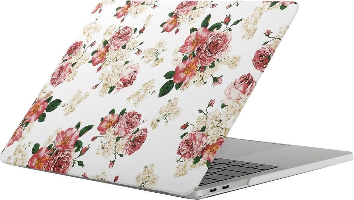 Mobigear Hard Case Bloemen Print Rozen Macbook Pro 13 inch Thunderbolt 3 (USB-C)