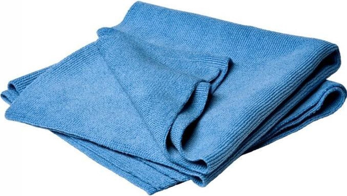 Microvezel doek 40x40cm Blauw 10 stuks