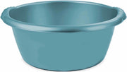 Turquoise blauwe afwasbak/afwasteil rond 6 liter 32 cm - Afwassen - Schoonmaken