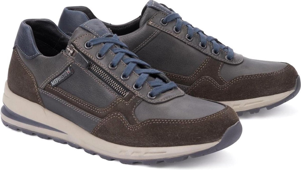 Mephisto BRADLEY heren sneaker - donkergrijs - maat 43