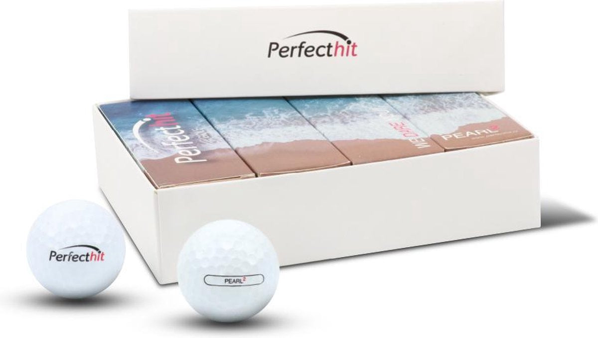 Perfecthit Pearl² - Golfballen - 12 stuks - 2-laags - urethaan