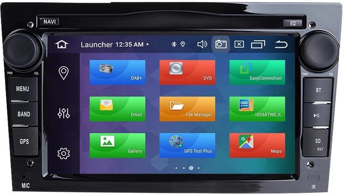 Opel (2002-2014) Android 10.0 navigatie 2GB+16GB DVD Speler Opel Corsa Astra Vectra Antara Vivaro Combo Meriva Zafira Signum Tigra  ZWART