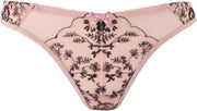 Doorzichtige string roze met goud maat 40