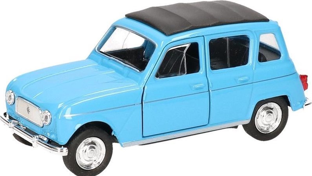 Modelauto Renault 4 blauw 11
