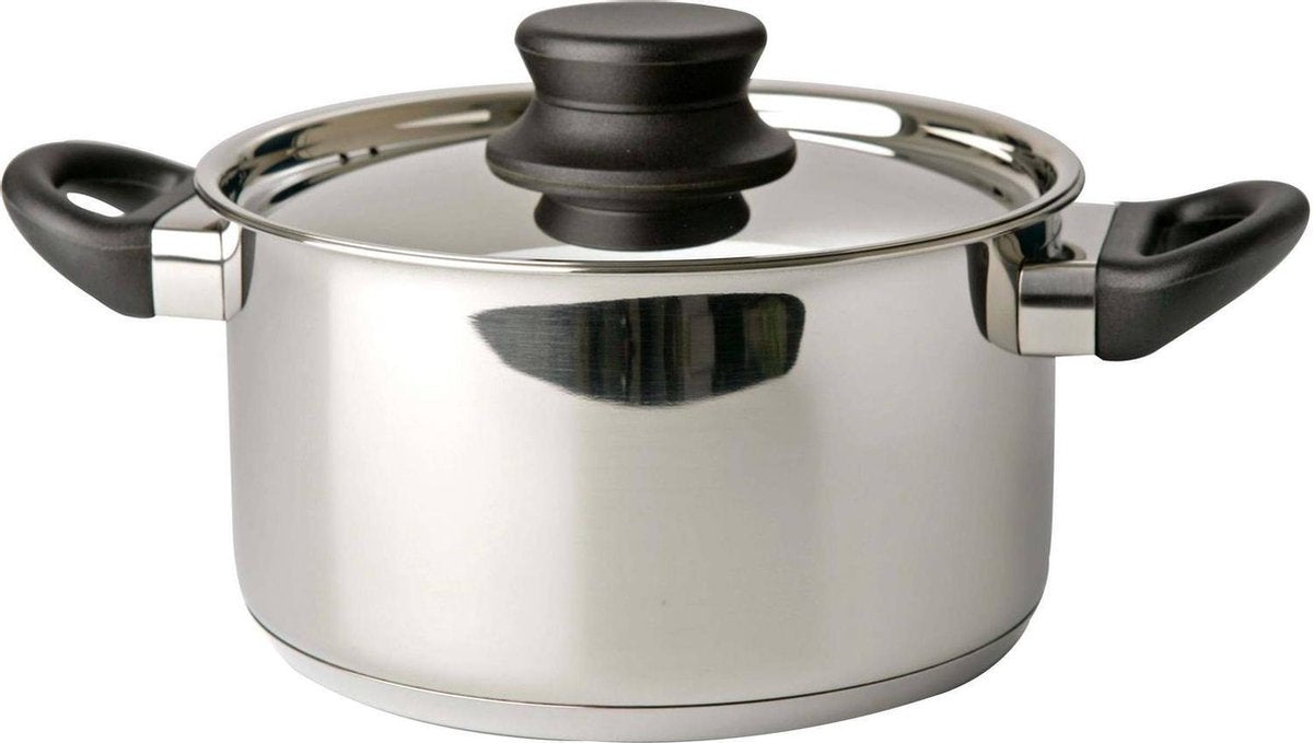 Mammoet Kookpan met deksel Cottage 18 cm 2.6 l Roestvrijstaal
