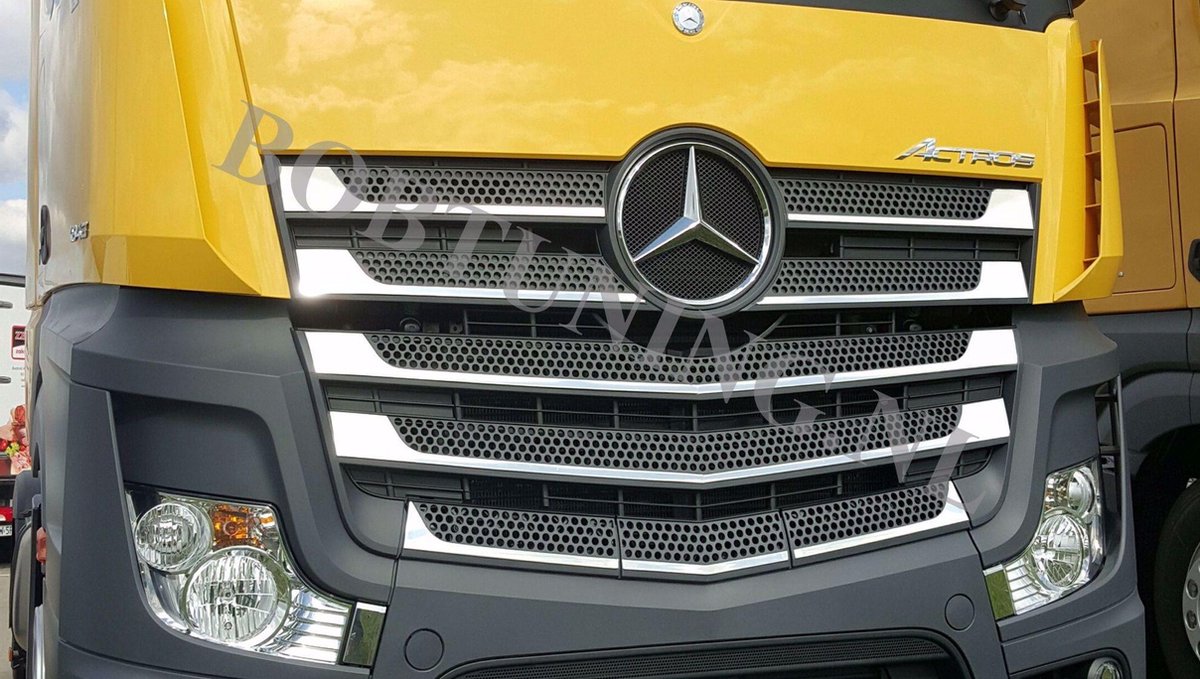 Rvs grill lijsten Mercedes Actros Mp4 2011+