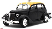 Ford V8 Montevideo 1950 Taxi (Zwart) (15cm) 1/43 Atlas - Modelauto - Schaalmodel - Miniatuurauto