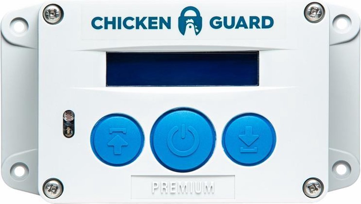 Chickenguard Premium Automatische hokopener op batterijen - met ingebouwde lichtsensor en timer