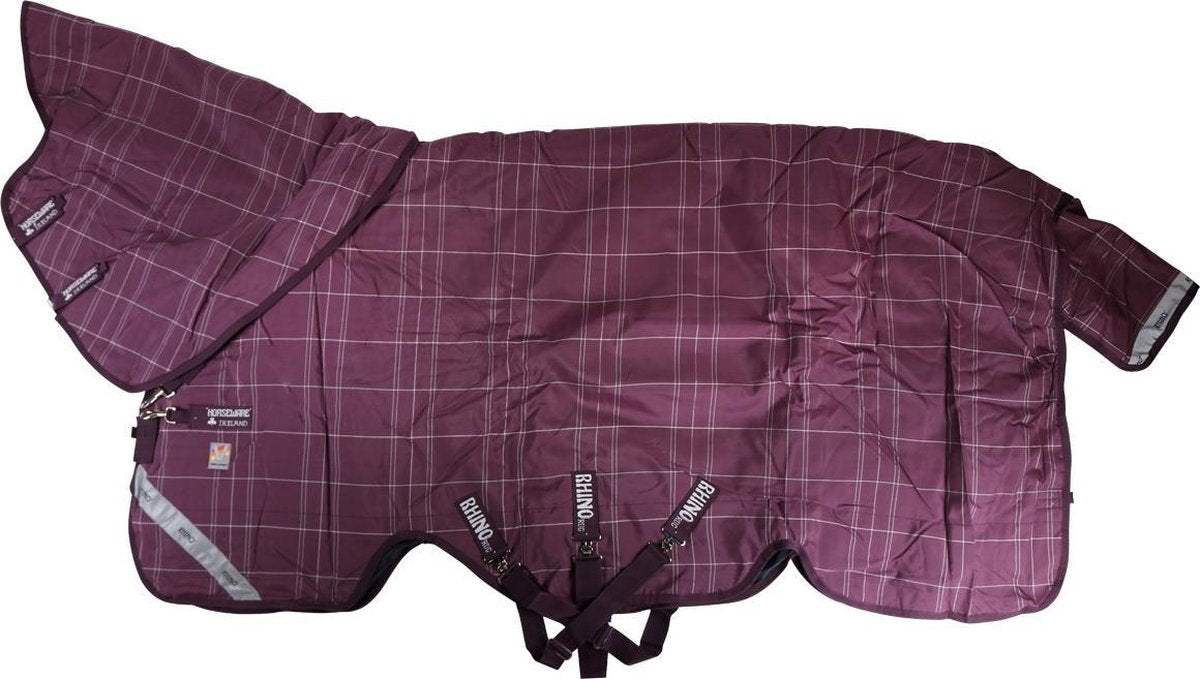 Horseware Deken  Rhino Plus Vari-layer 250gr - Purple-grey - 168 Cm