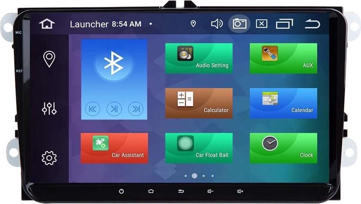 Volkswagen Seat Skoda Android 10 navigatie PX5 4+64GB navigatie en multimediasysteem bluetooth usb radio wifi