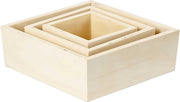 Storage Boxes. H: 11+14+20 cm. depth 10 cm. plywood. 3 pc. 1 set