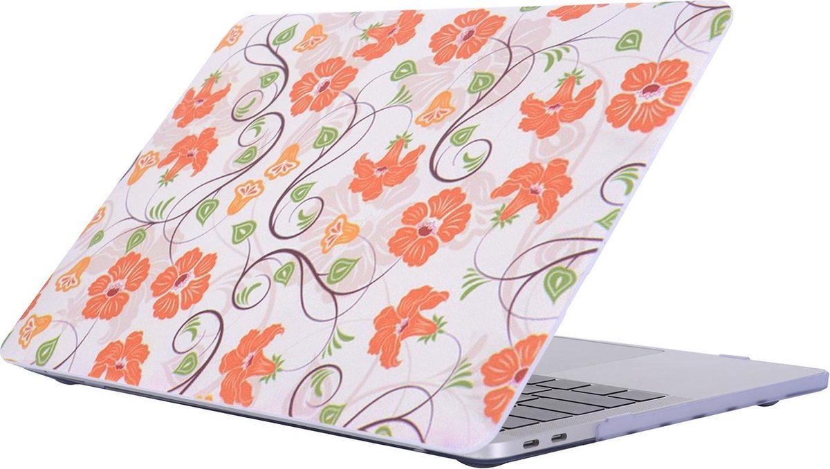 Mobigear Hardshell Case Bloemen Serie 21 Macbook Pro 13 inch Thunderbolt 3 (USB-C)