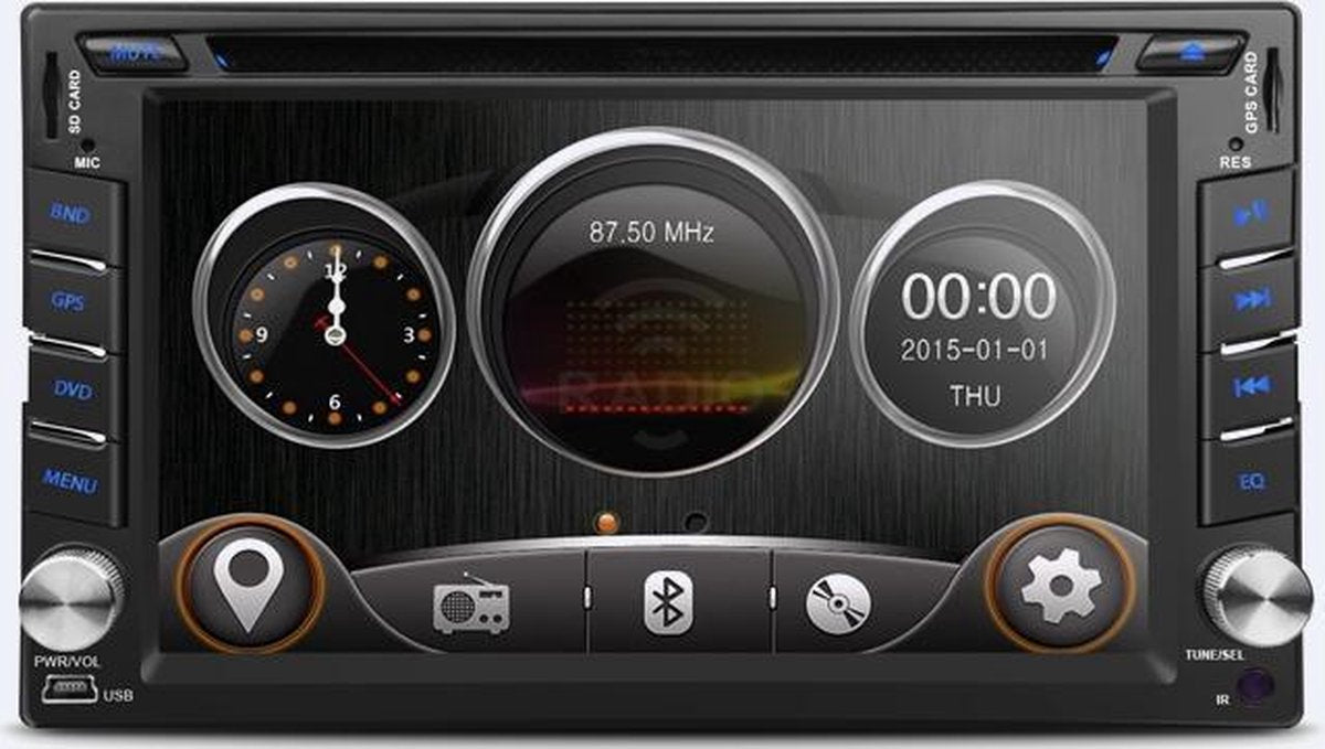 Universeel 2 DIN 7'' Autoradio met navigatie