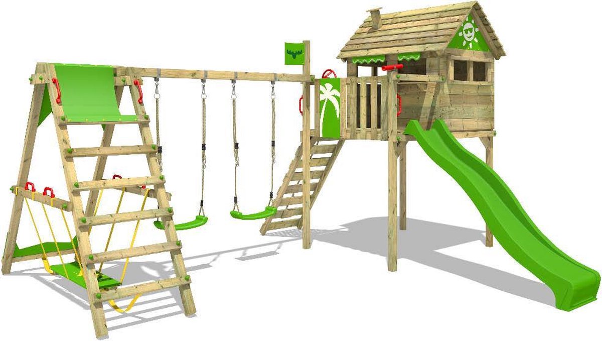 FATMOOSE Speeltoestel voor tuin FunFactory met schommel