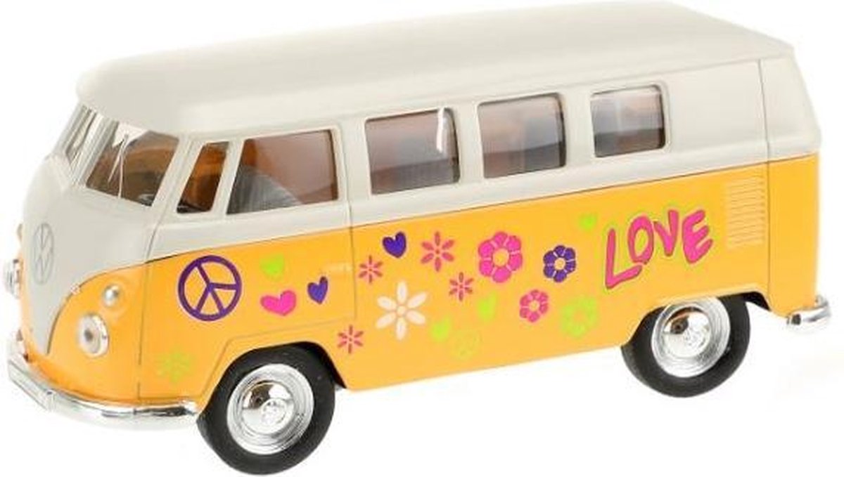 Toi-toys Welly Volkswagen Bus Geel 10