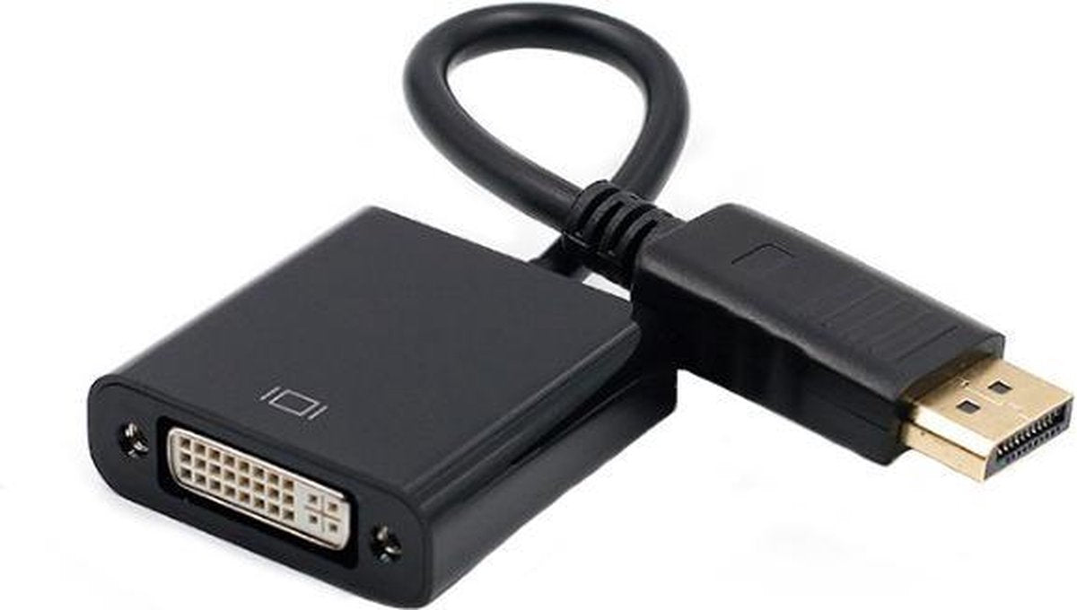 XIB Displayport naar DVI / DP to DVI adapter - Zwart