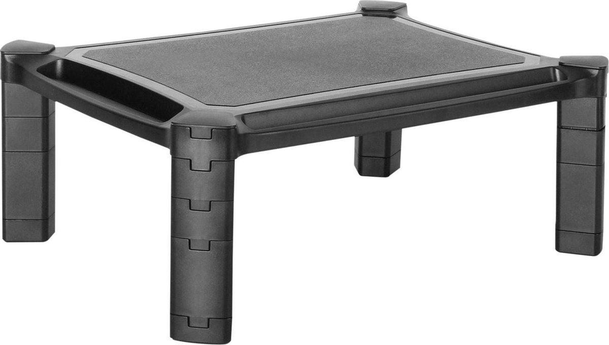 Monitor standaard - Audizio AMR10 universele monitor verhoger en laptopstandaard / laptoptafel in hoogte verstelbaar - Zwart