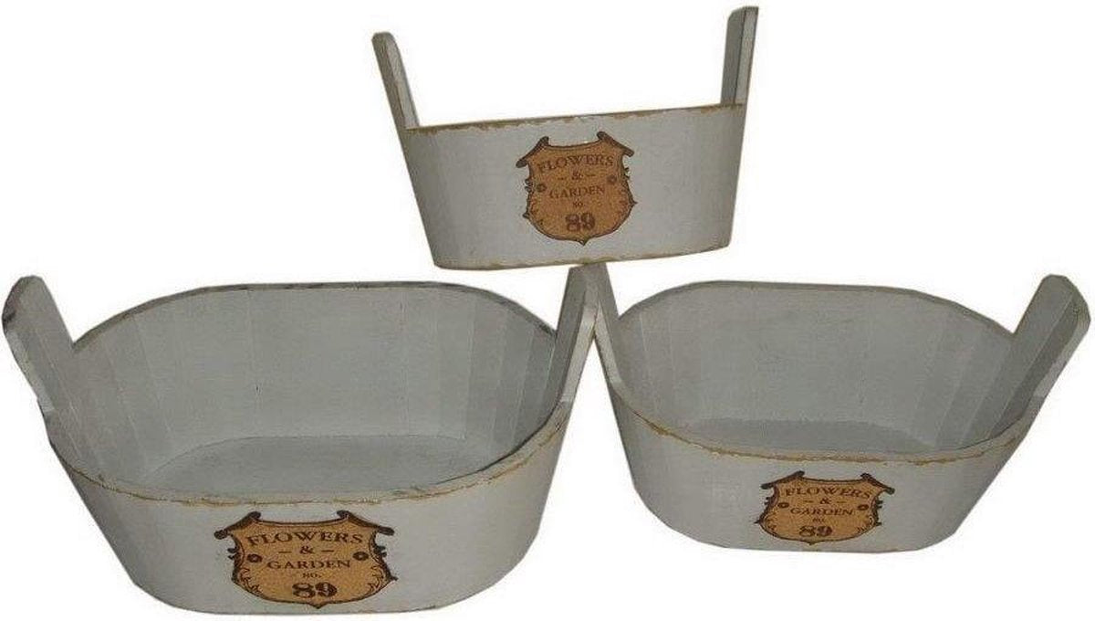 Set van 2 Houten Kuipen