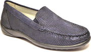 Waldläufer Dames Instapper 640004-301-194 Blauw - Kläre wijdte K - Maat 3½