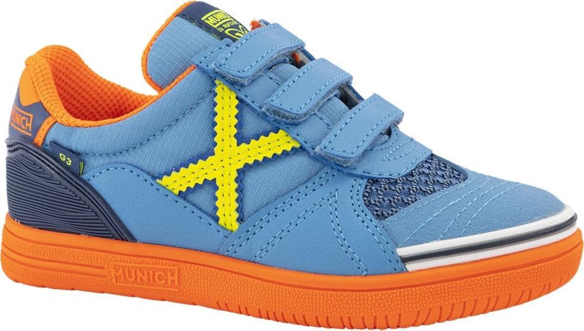 Munich Kinderen Blauwe sneaker klittenband - Maat 31