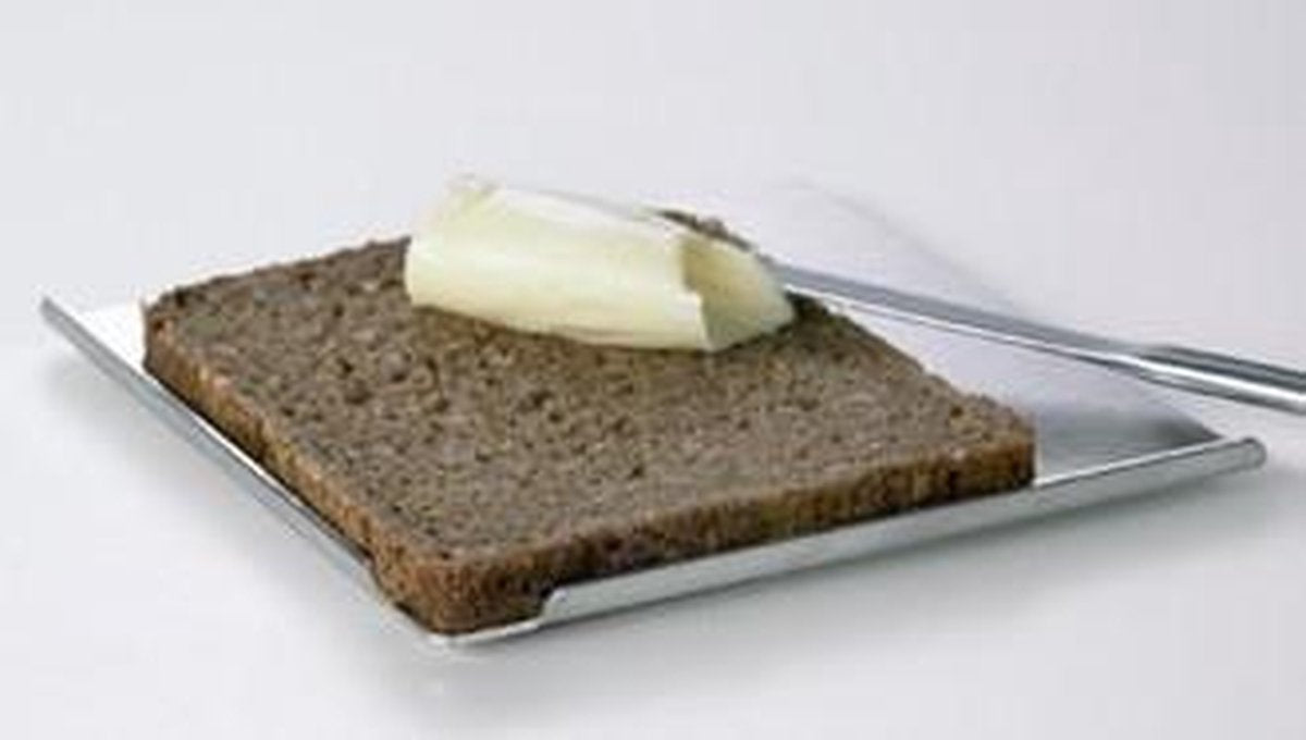 Boterhamplankje design inox 16 x 16 cm