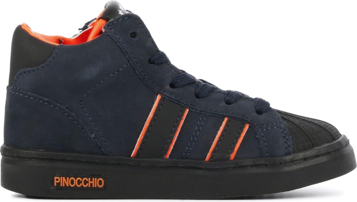 Pinocchio Mannen Nubuck Hoge sneakers / Jongensschoenen P1896 - Blauw - Maat 22