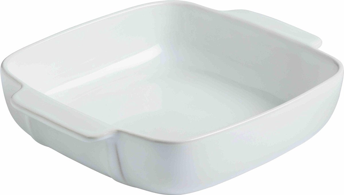 Pyrex Signature Ovenschaal Vierkant - Keramiek - 22x22 cm - Wit